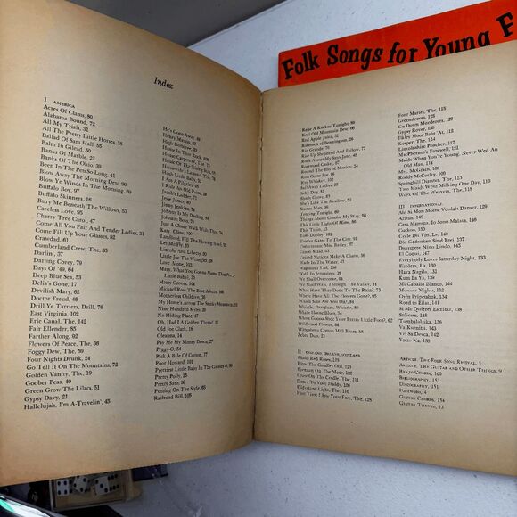 Folk Songs for Young Folk Great Folk Songs Hootenanny Song Book Sheet Music - Picture 11 of 12